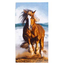 Running Horse Beach Towel; 30" x 60"
