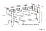 Adams - Entryway Storage Bench - Light Avalon Brown