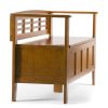 Adams - Entryway Storage Bench - Light Avalon Brown