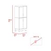 Yuma 150" Wall Cabinet, Two Close Cabinets, Two Open Shelves