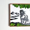 Horse Moss Metal Wall Art