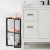 Small Space Storage Cabinet Black Metal - Brightroom