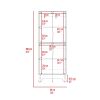 Yuma 150" Wall Cabinet, Two Close Cabinets, Two Open Shelves