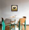 "Colby the Cow" by Bonnie Mohr, Ready to Hang Framed Print, Black Frame