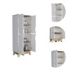 Yuma 150" Wall Cabinet, Two Close Cabinets, Two Open Shelves